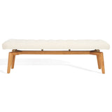 SAFAVIEH Couture Gallagher Tufted Boucle Bench - 59Wx18Dx18H