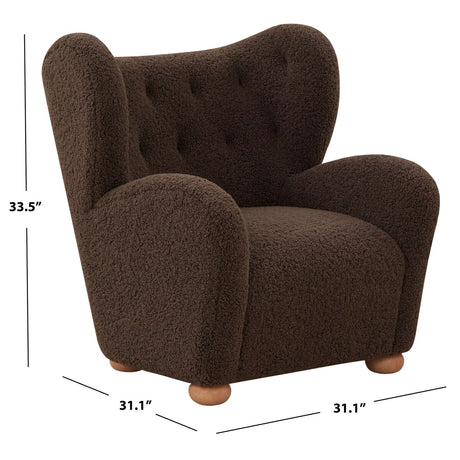 SAFAVIEH Couture Galloway Wingback Accent Chair - 31Wx31Dx34H