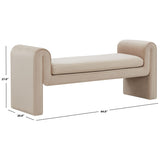 SAFAVIEH Couture Garth Velvet Bench - 64Wx20Dx27H