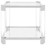 SAFAVIEH Couture Gerina Acrylic End Table - 24" W x 24" L x 22" H - 24Wx24Dx22H