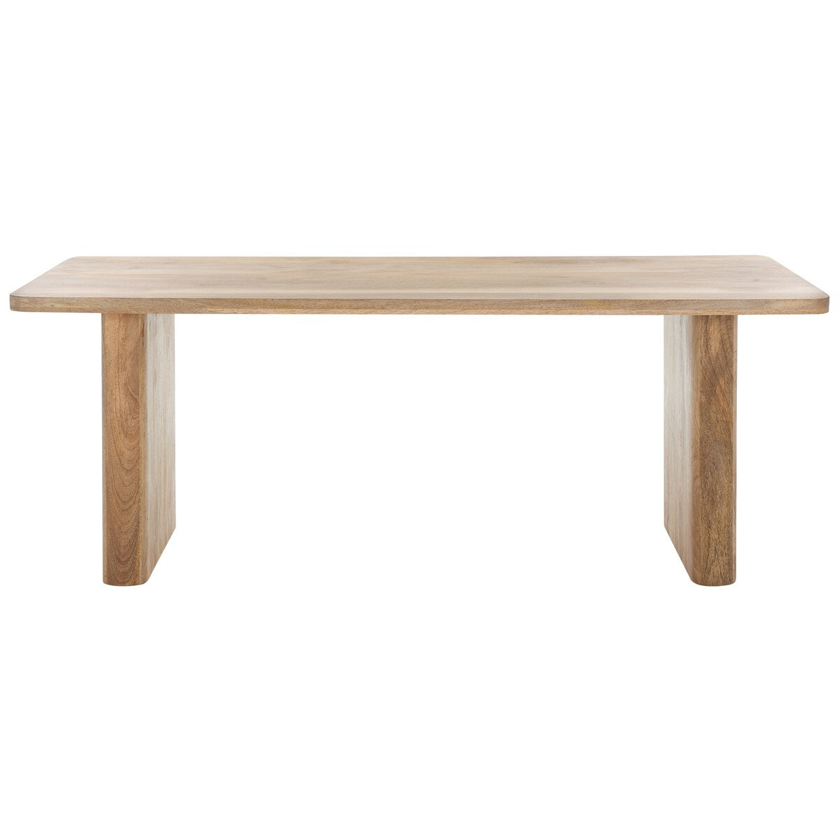 SAFAVIEH Couture Gerolda Natural Wood 80" Dining Table - 80" W x 36" D x 30" H - 80Wx36Dx30H