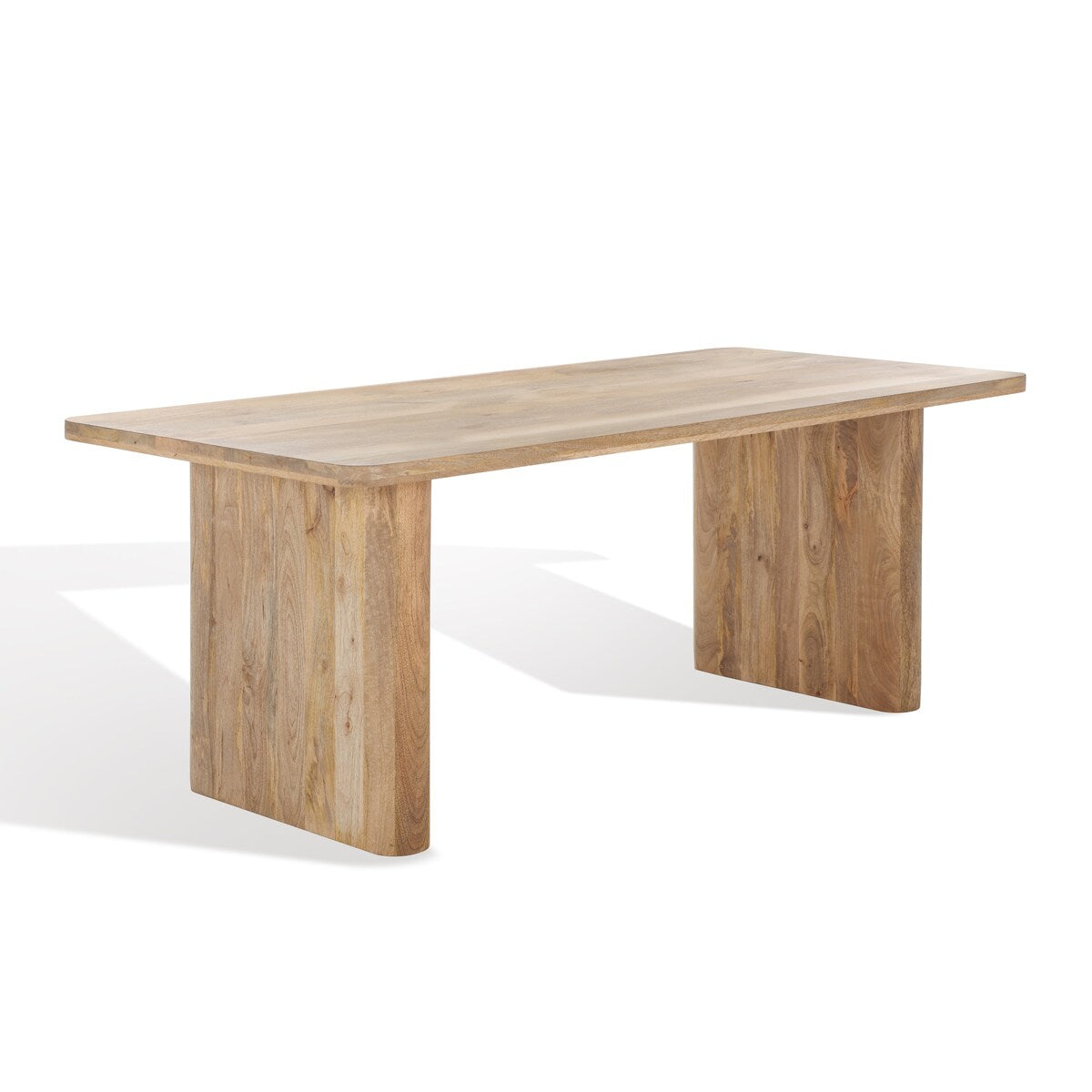 SAFAVIEH Couture Gerolda Natural Wood 80" Dining Table - 80" W x 36" D x 30" H - 80Wx36Dx30H