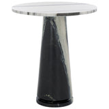 SAFAVIEH Couture Ghicu Tall Round Marble Accent Table - 22 In W x 21 In D x 24 In H - 21Wx21Dx24H