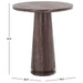 SAFAVIEH Couture Ghicu Tall Round Marble Accent Table - 22 In W x 21 In D x 24 In H - 21Wx21Dx24H