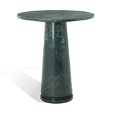 SAFAVIEH Couture Ghicu Tall Round Marble Accent Table - 22 In W x 21 In D x 24 In H - 21Wx21Dx24H