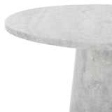 SAFAVIEH Couture Ghicu Tall Round Marble Accent Table - 22 In W x 21 In D x 24 In H - 21Wx21Dx24H