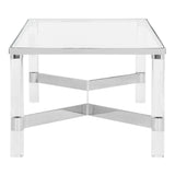 SAFAVIEH Couture Giang Acrylic Silver Coffee Table - 47Wx24Dx17H