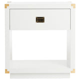 SAFAVIEH Couture Gilberte Lacquer Side Table - 24 In W x 18 In D x 26 In H - 24Wx18Dx26H