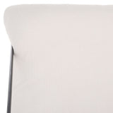 SAFAVIEH Couture Gilette Ivory/Black Pillow Top Sofa - 52" W x 42" D x 37" H - 52Wx37Dx42H