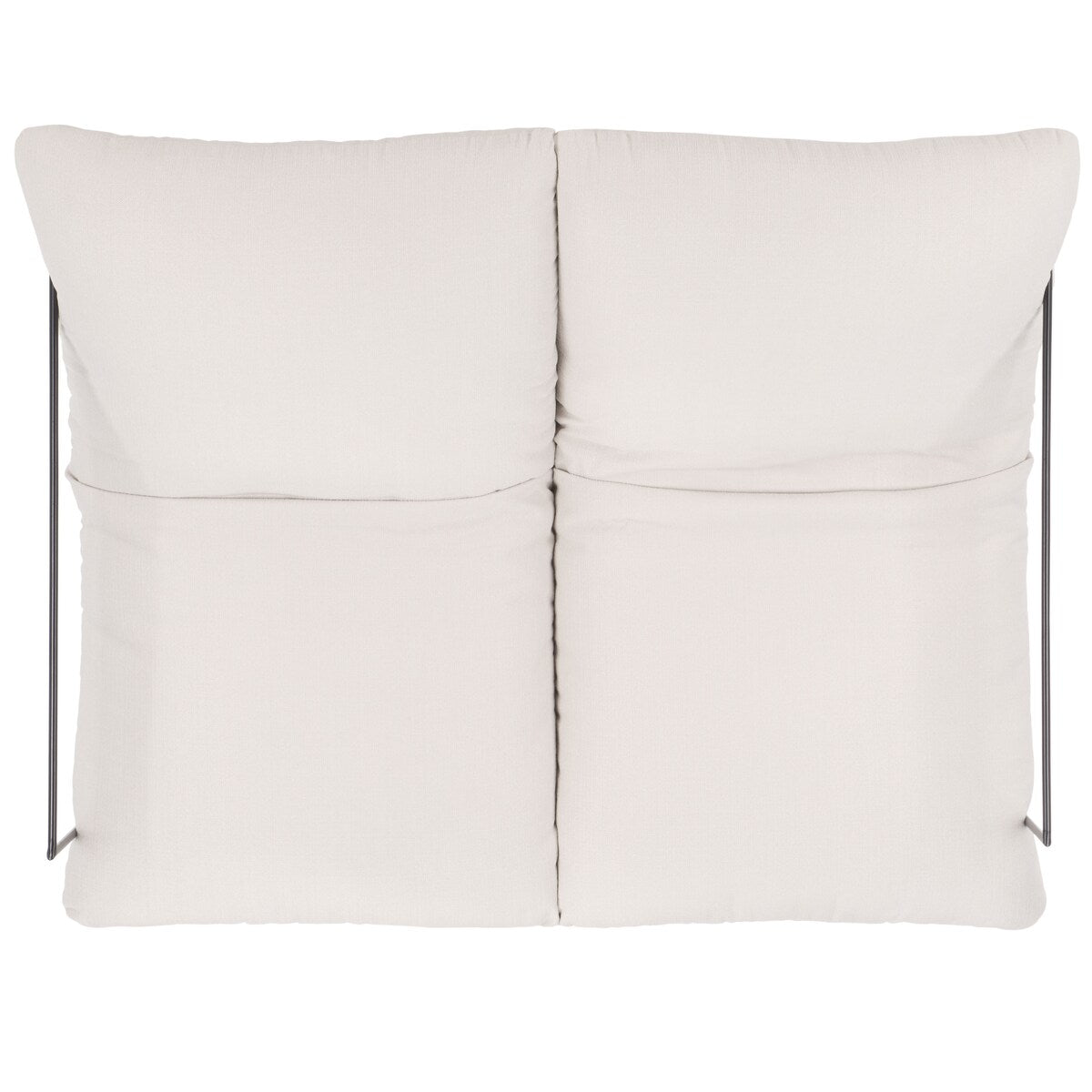 SAFAVIEH Couture Gilette Ivory/Black Pillow Top Sofa - 52" W x 42" D x 37" H - 52Wx37Dx42H