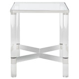 SAFAVIEH Couture Guler Acrylic Accent Table - 20 In W x 20 In D x 24 In H - 20Wx20Dx24H