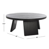 SAFAVIEH Couture Gundelinde Modern Wood Coffee Table - 36 In. W x 36 In. D x 15 In. H - 36Wx36Dx15H