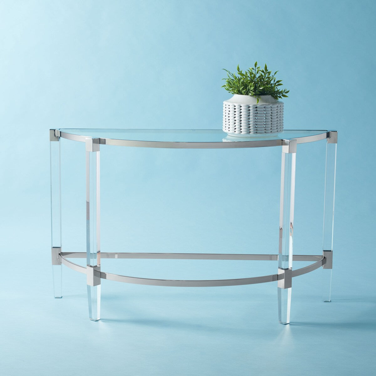 SAFAVIEH Couture Gunel Acrylic Console Table - 47.2" W x 17.7" L x 28.7" H - 47Wx18Dx29H