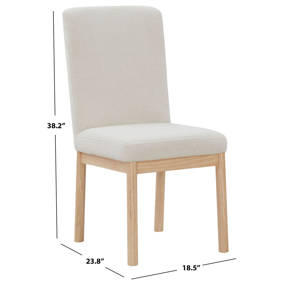 SAFAVIEH Couture Halcy Boucle 19-inch Dining Chair - 19Wx24Dx38H