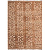 SAFAVIEH Couture Hand-Knotted Contemporary Brown Wool & Jute Rug