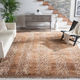 SAFAVIEH Couture Hand-Knotted Contemporary Brown Wool & Jute Rug