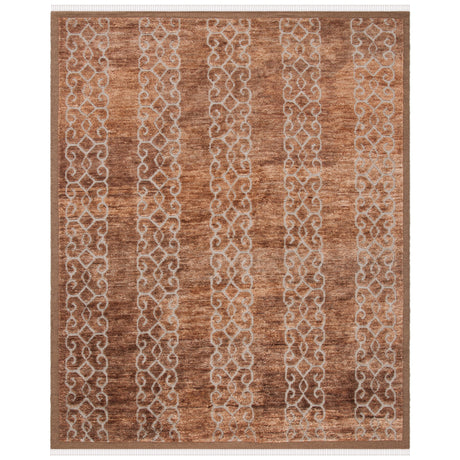 SAFAVIEH Couture Hand-Knotted Contemporary Brown Wool & Jute Rug