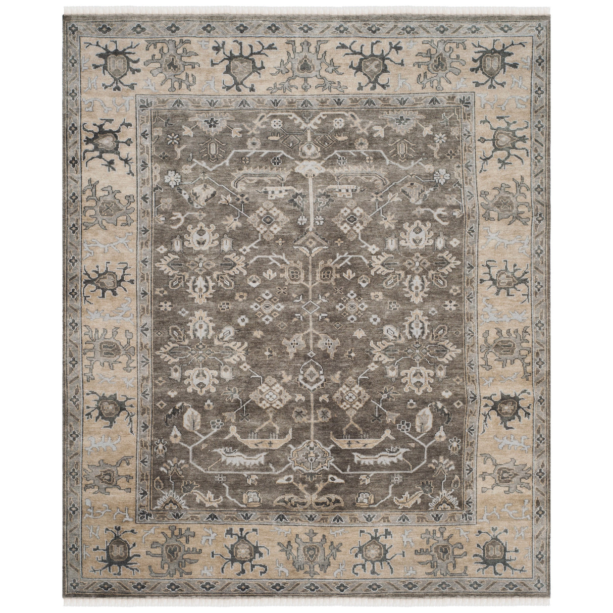 SAFAVIEH Couture Hand-Knotted Oushak Dorotheia Traditional Oriental Wool Rug