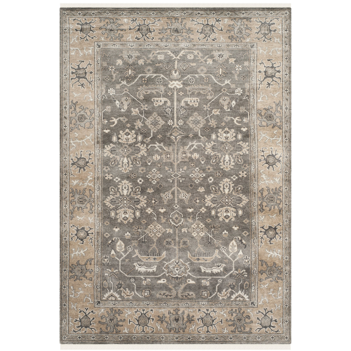 SAFAVIEH Couture Hand-Knotted Oushak Dorotheia Traditional Oriental Wool Rug