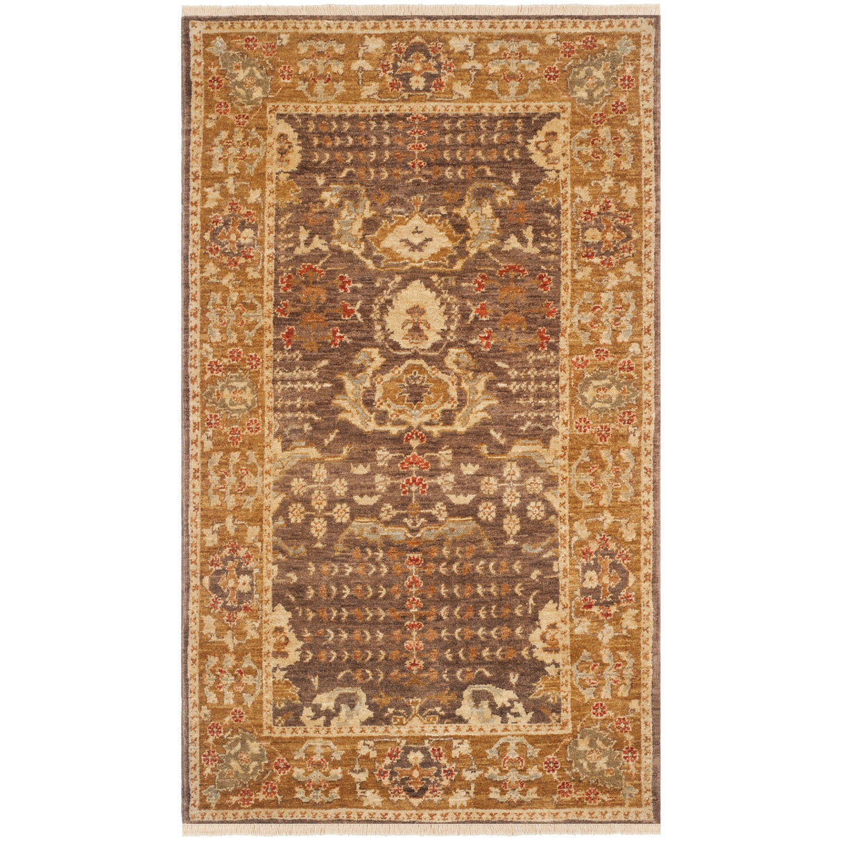 SAFAVIEH Couture Hand-knotted Peshawar Ilsabe Traditional Oriental Vegetable Dye Wool Rug with Fringe