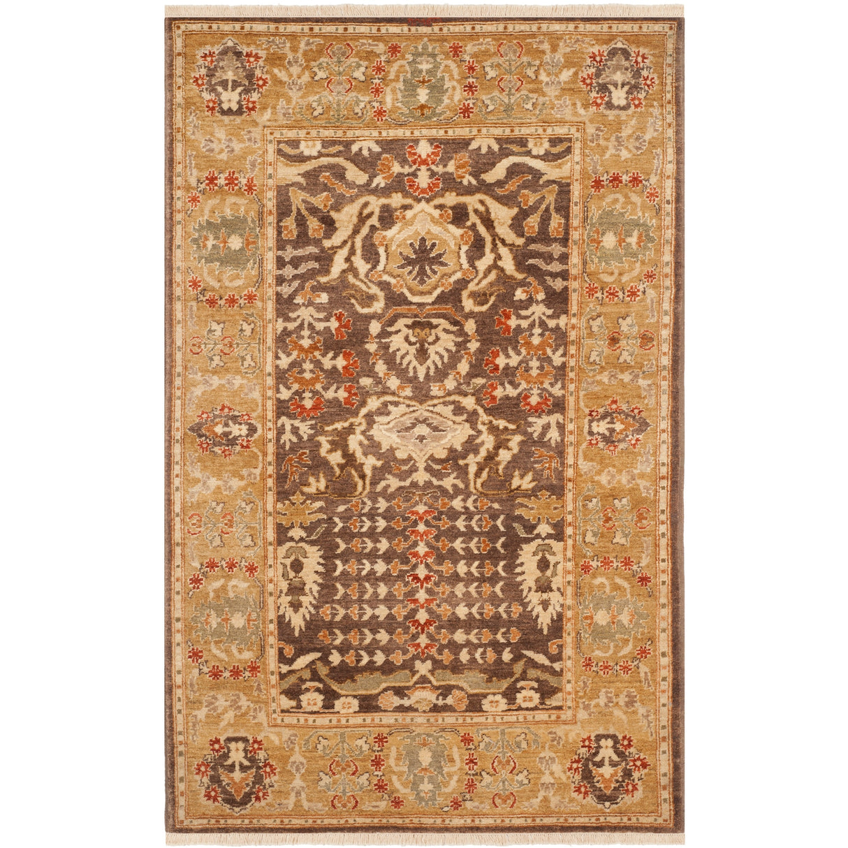 SAFAVIEH Couture Hand-knotted Peshawar Ilsabe Traditional Oriental Vegetable Dye Wool Rug with Fringe