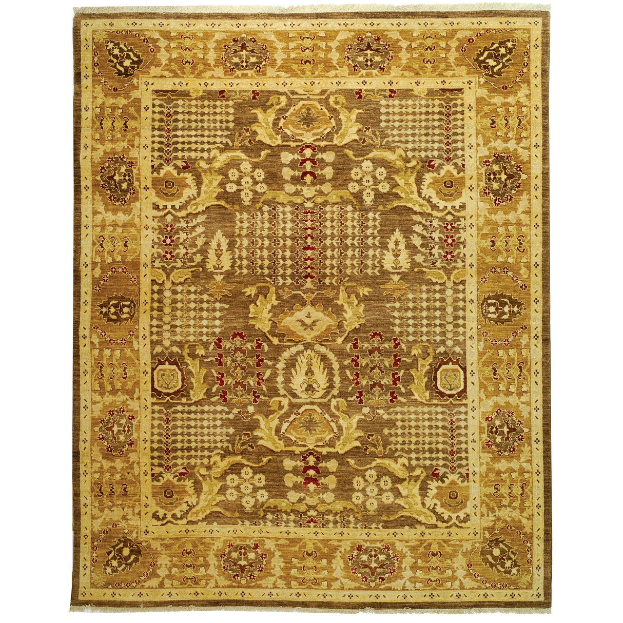 SAFAVIEH Couture Hand-knotted Peshawar Ilsabe Traditional Oriental Vegetable Dye Wool Rug with Fringe