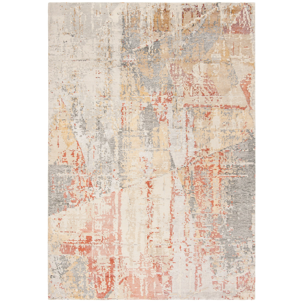 SAFAVIEH Couture Hand-knotted Tiffany Vurbinka Modern Abstract Viscose Rug