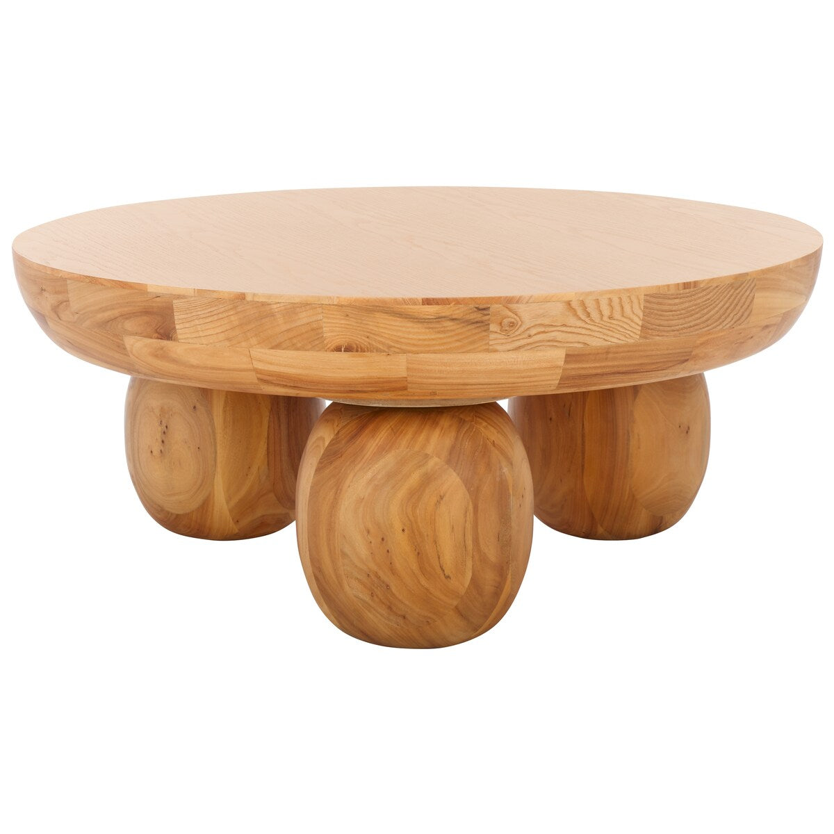 SAFAVIEH Couture Hayliette Round Wood Coffee Table - 38Wx38Dx15H