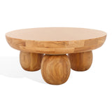 SAFAVIEH Couture Hayliette Round Wood Coffee Table - 38Wx38Dx15H