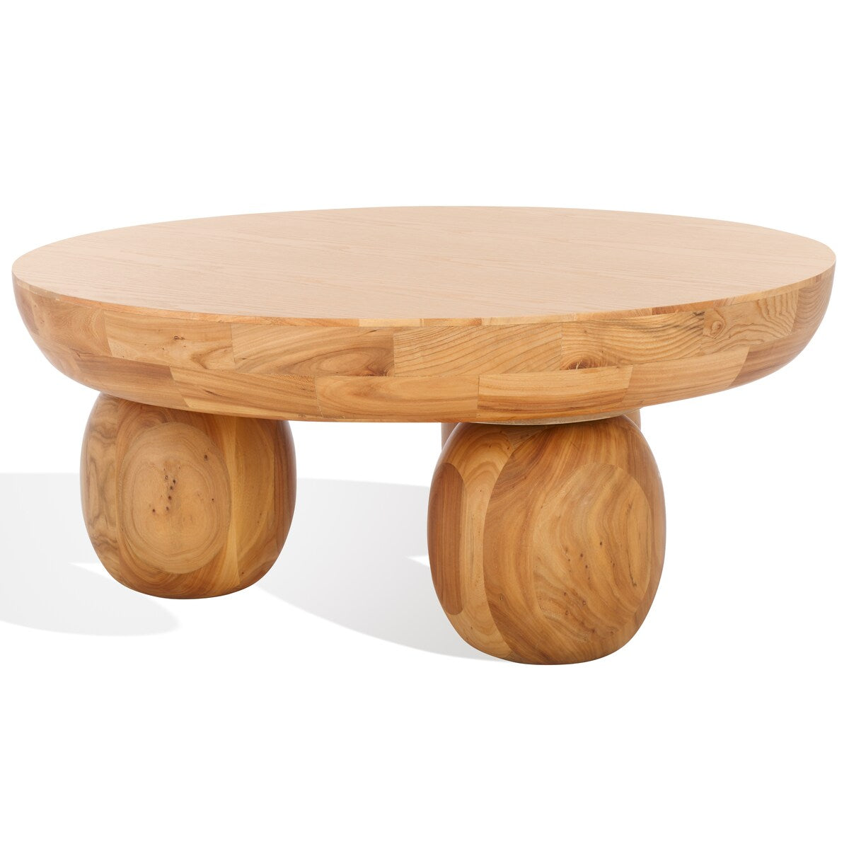 SAFAVIEH Couture Hayliette Round Wood Coffee Table - 38Wx38Dx15H