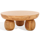 SAFAVIEH Couture Hayliette Round Wood Coffee Table - 38Wx38Dx15H