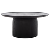 SAFAVIEH Couture Hermosinda Round Wood Coffee Table - 35 In W x 35 In D x 16 In H - 35Wx35Dx16H