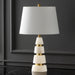 SAFAVIEH Couture Hertha Alabaster Table Lamp - 15 In W x 15 In D x 25 In H - 15Wx15Dx25H