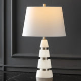 SAFAVIEH Couture Hertha Alabaster Table Lamp - 15 In W x 15 In D x 25 In H - 15Wx15Dx25H