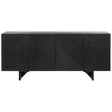 SAFAVIEH Couture Hewitt 4 Door Wood Sideboard - 68Wx18Dx30H