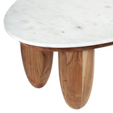 SAFAVIEH Couture Hobbes Marble Top Coffee Table - 43Wx26Dx15H