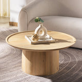 SAFAVIEH Couture Hope Round Wood Coffee Table. - 35Wx35Dx16H