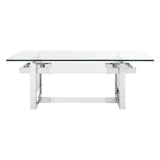 SAFAVIEH Couture Husne Acrylic Coffee Table - 48" W x 24" L x 18" H - 48Wx24Dx18H