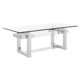 SAFAVIEH Couture Husne Acrylic Coffee Table - 48" W x 24" L x 18" H - 48Wx24Dx18H