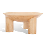 SAFAVIEH Couture Isavella Rd Wood Coffee Table - 35 In W x 35 In D x 16 In H - 35Wx35Dx16H