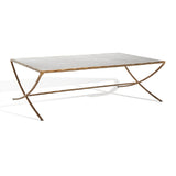 SAFAVIEH Couture Italia Rectangle Metal Coffee Table - 48 In. W x 28 In. D x 15 In. H - 48Wx28Dx15H