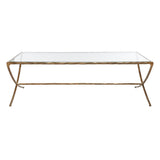 SAFAVIEH Couture Italia Rectangle Metal Coffee Table - 48 In. W x 28 In. D x 15 In. H - 48Wx28Dx15H