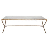 SAFAVIEH Couture Italia Rectangle Metal Coffee Table - 48 In. W x 28 In. D x 15 In. H - 48Wx28Dx15H