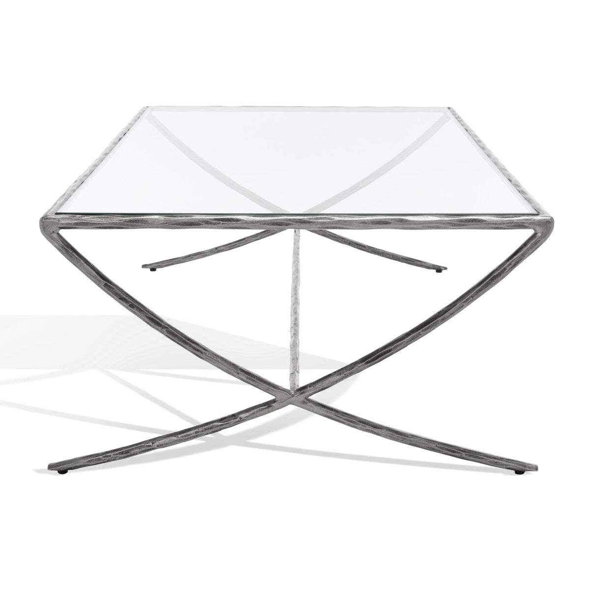 SAFAVIEH Couture Italia Rectangle Metal Coffee Table - 48 In. W x 28 In. D x 15 In. H - 48Wx28Dx15H