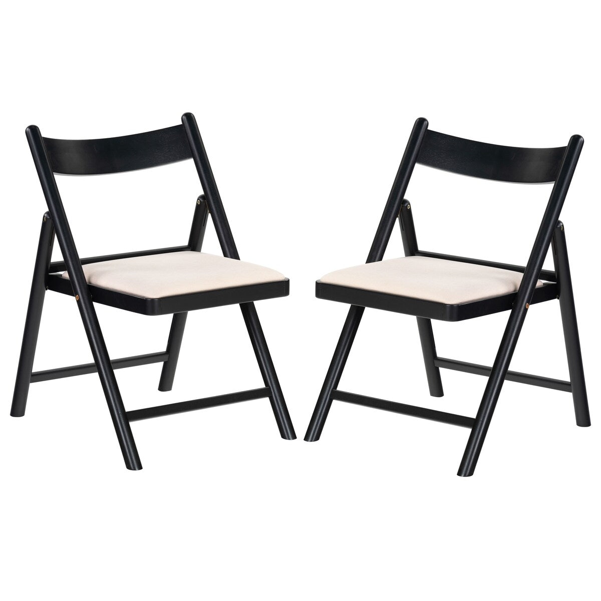 SAFAVIEH Couture Jacie Linen Seat 18-inch Folding Dining Chair [SET of 2] - 21Wx25Dx32H