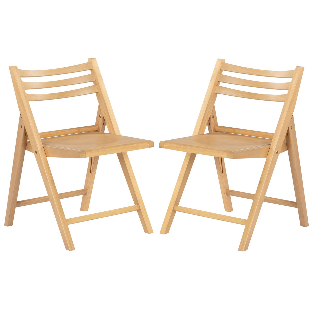 SAFAVIEH Couture Jacie Linen Seat 19-inch Folding Dining Chair [SET of 2] - 20Wx25Dx32H