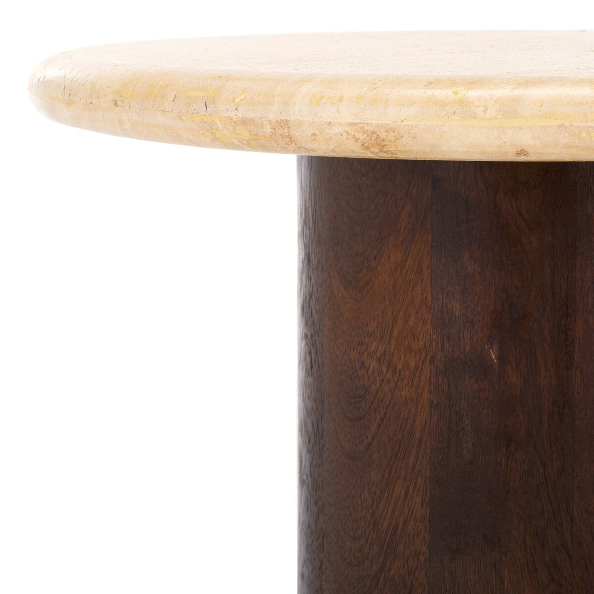 SAFAVIEH Couture Jennamira Round Travertine Table - 18Wx18Dx19H