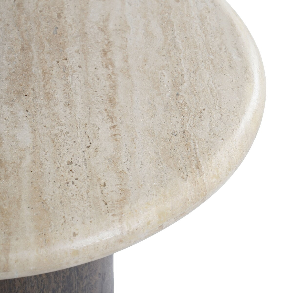 SAFAVIEH Couture Jennamira Round Travertine Table - 18Wx18Dx19H