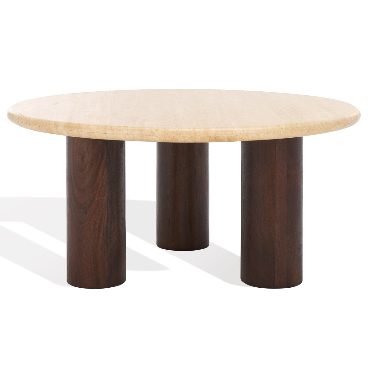 SAFAVIEH Couture Jennamira Travertine Coffe Table - 35Wx35Dx16H