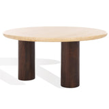 SAFAVIEH Couture Jennamira Travertine Coffe Table - 35Wx35Dx16H